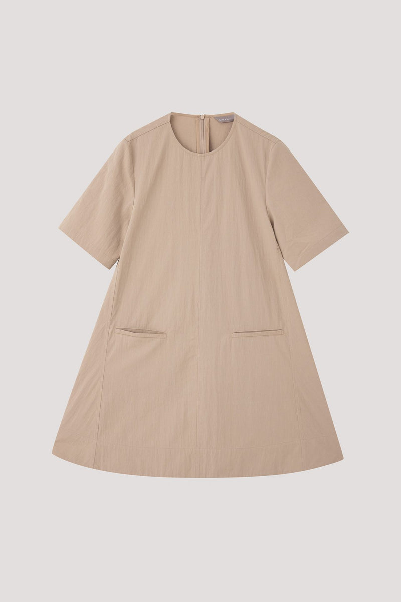chinese dress ladies Pockets A-line Dress – SANS & SANS Singapore