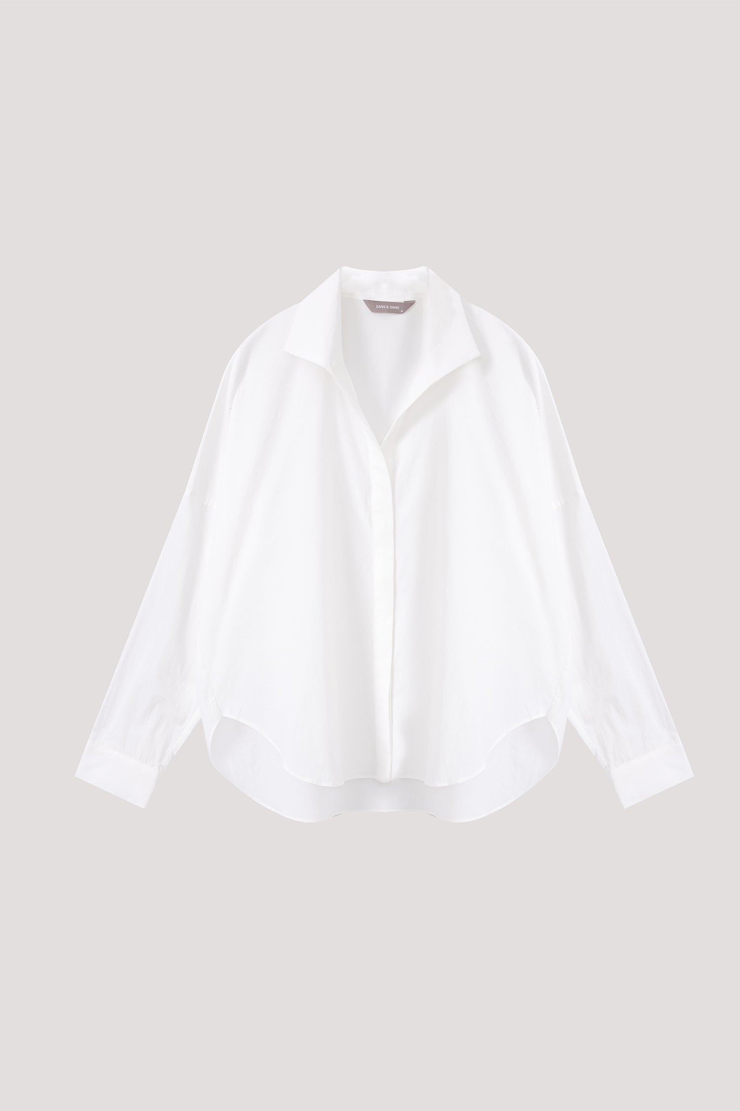 Spread Collar Shirt Blouse