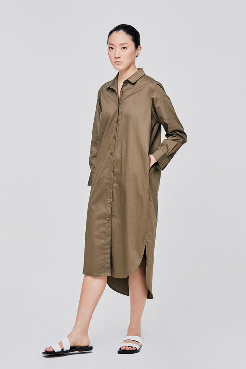 Cotton Shirt Dress