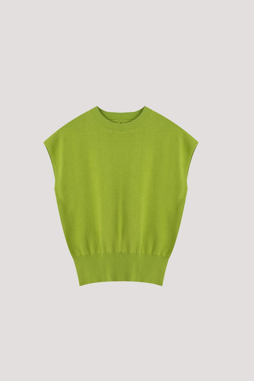 V-Slit Back Drape Knit