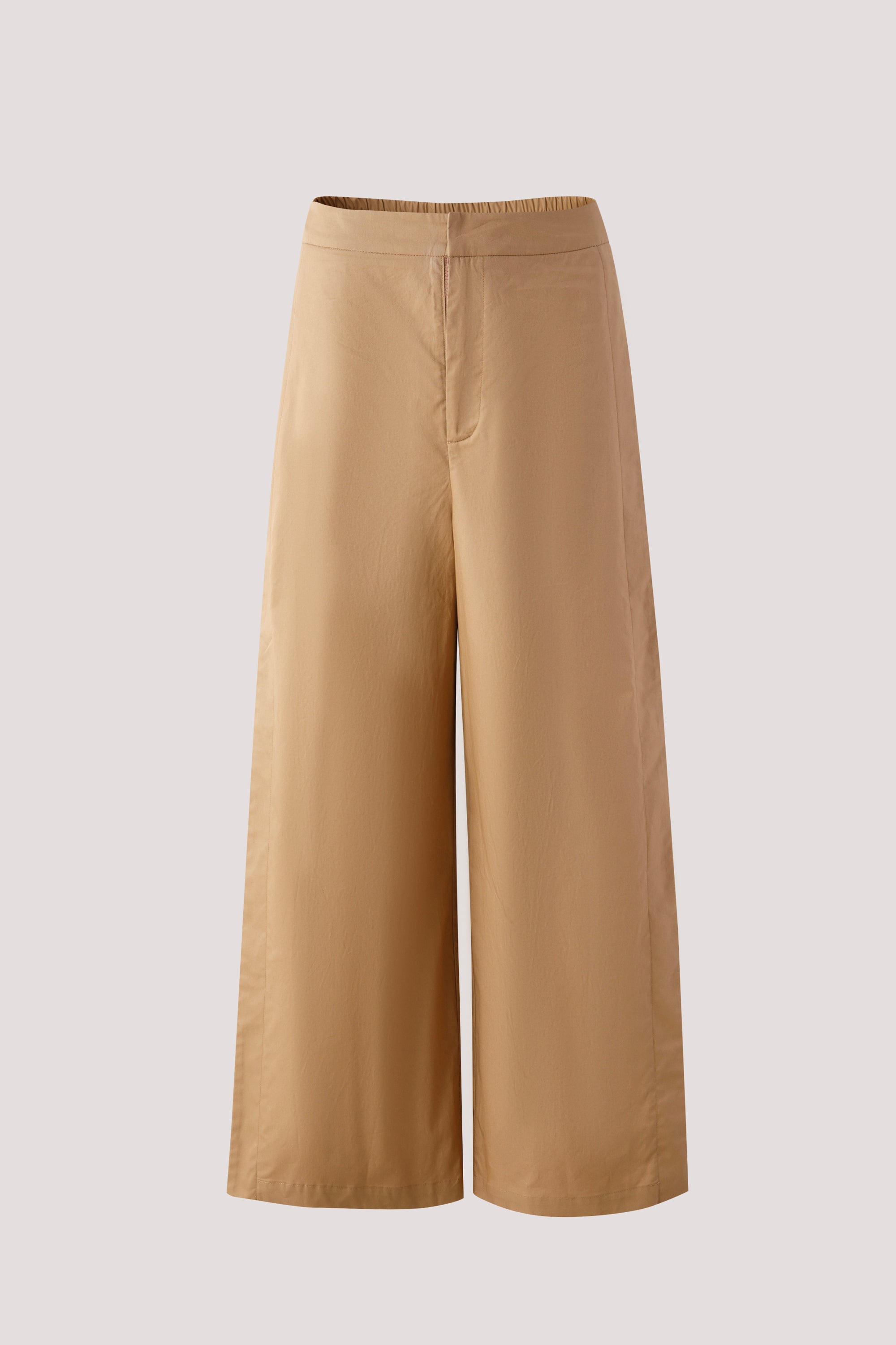 Contrast Pleats Panelled Pants