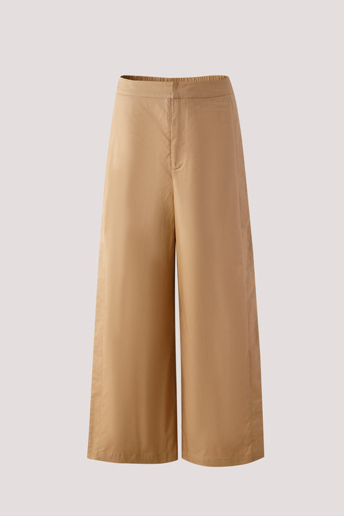 Contrast Pleats Panelled Pants