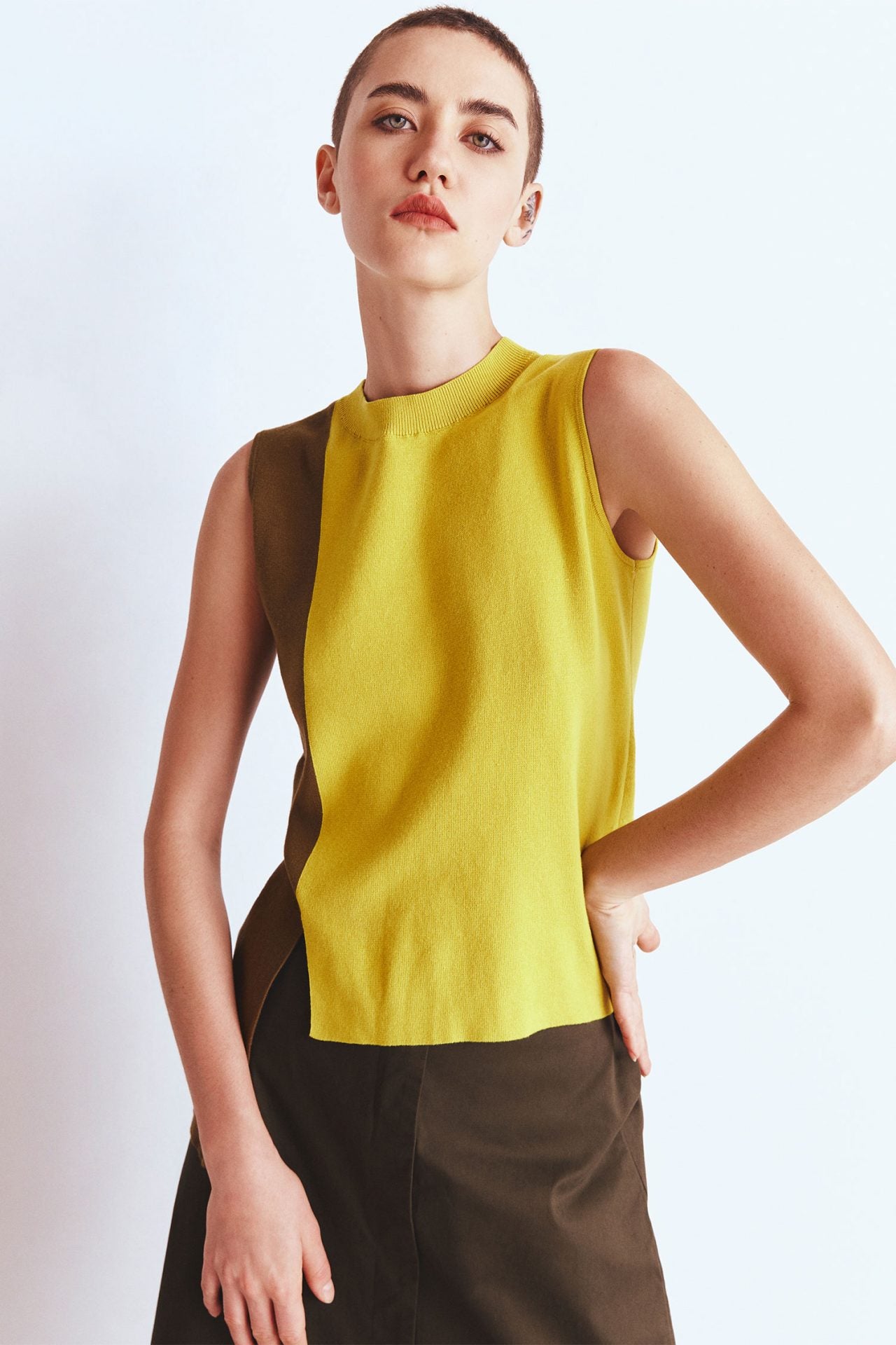 Button Placket Linen Playsuit