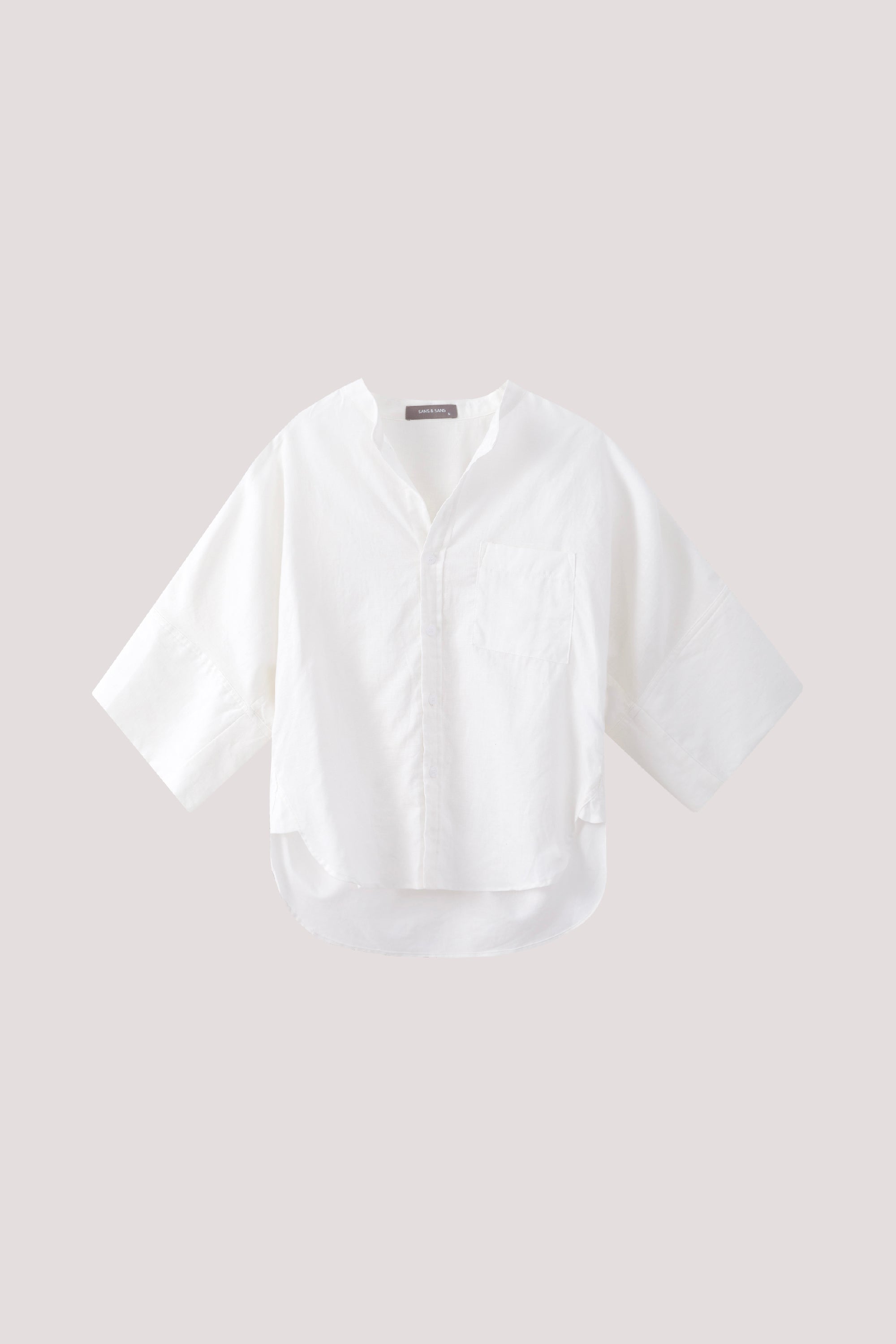 Boxy Button-Up Blouse – SANS & SANS Singapore