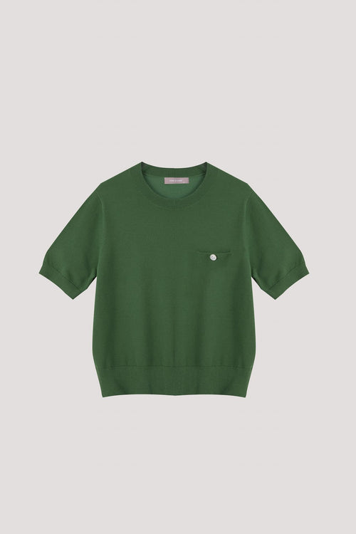 Roll Collar Top