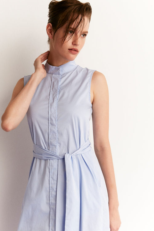 Hidden Button Placket Dress