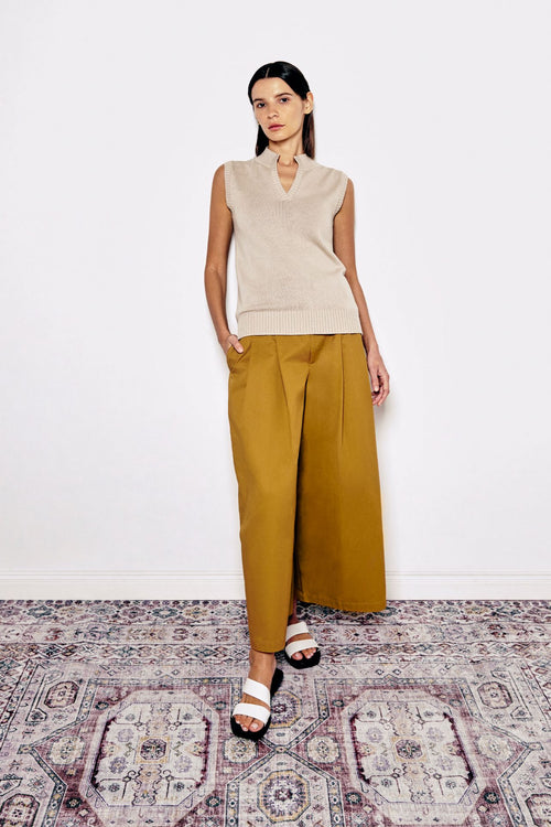 V-Slit Detailed Culottes