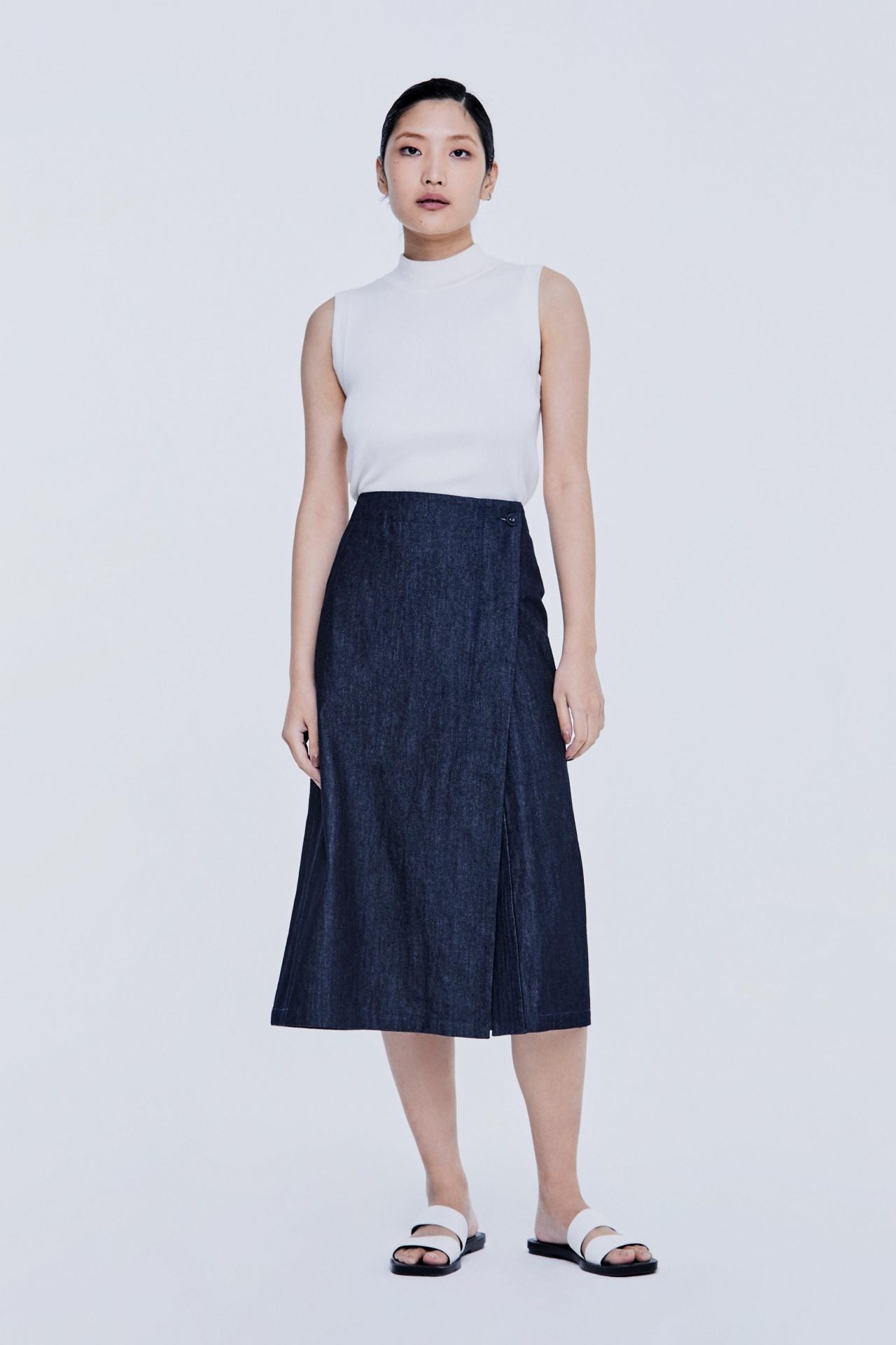 Overlapped Slit Skirt – SANS & SANS Singapore