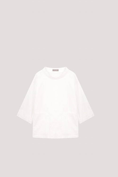 Stand Collar Pocket Blouse