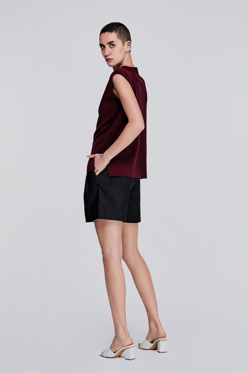 Shoulder-Padded Knit