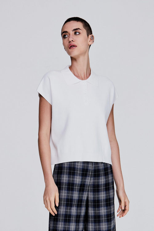 Polo Knit Magyar Top