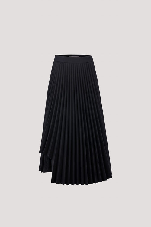 Asymmetrical Pleated Skirt
