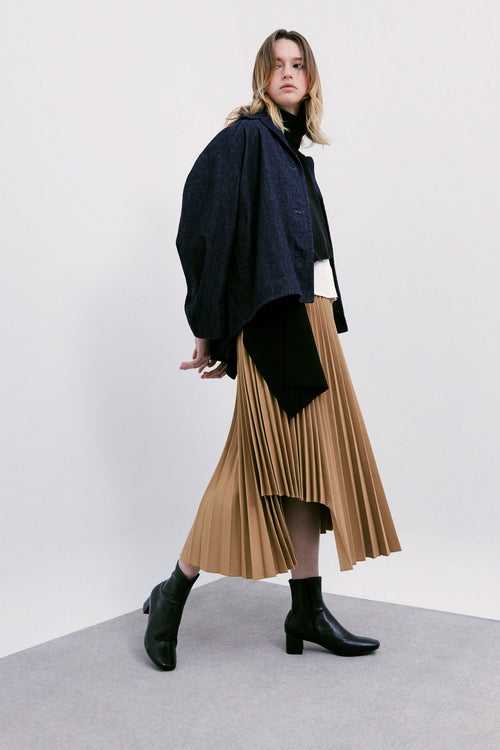 Asymmetrical Pleated Skirt