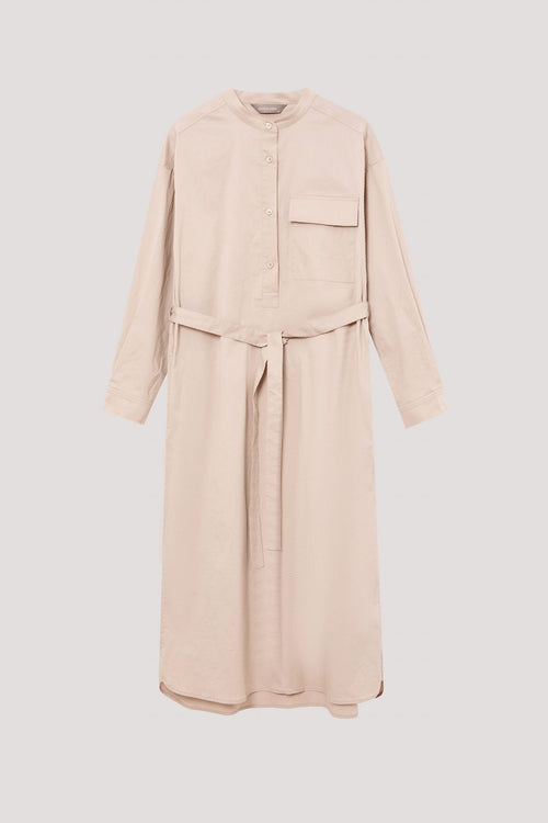 Button Tab Shirt Dress