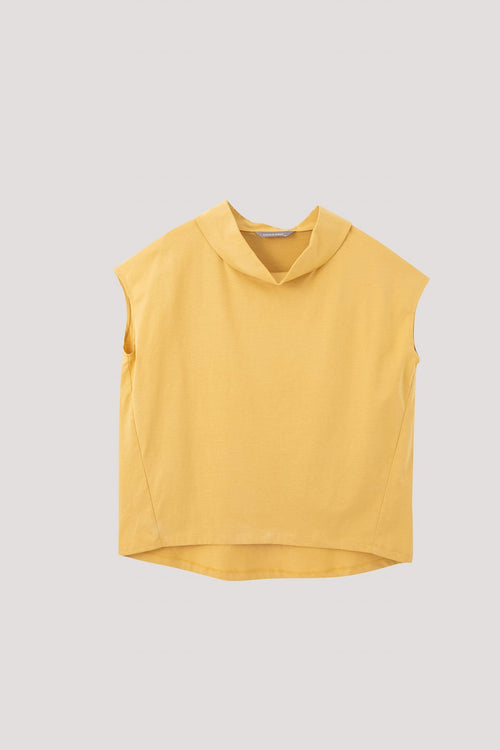 Roll Collar Top
