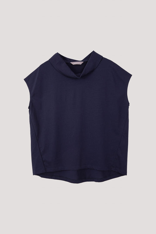 Roll Collar Top