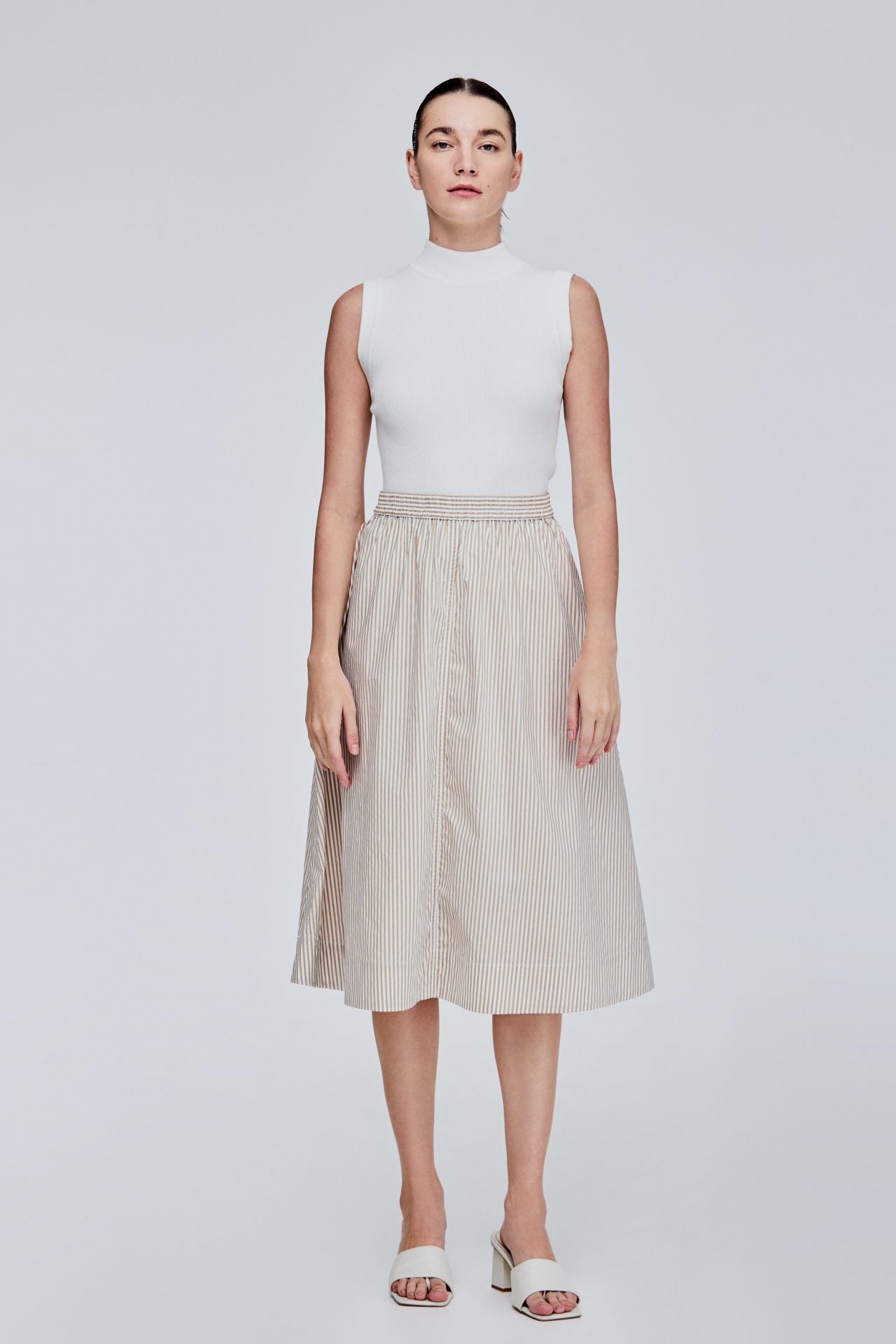 color:KHAKI STRIPES