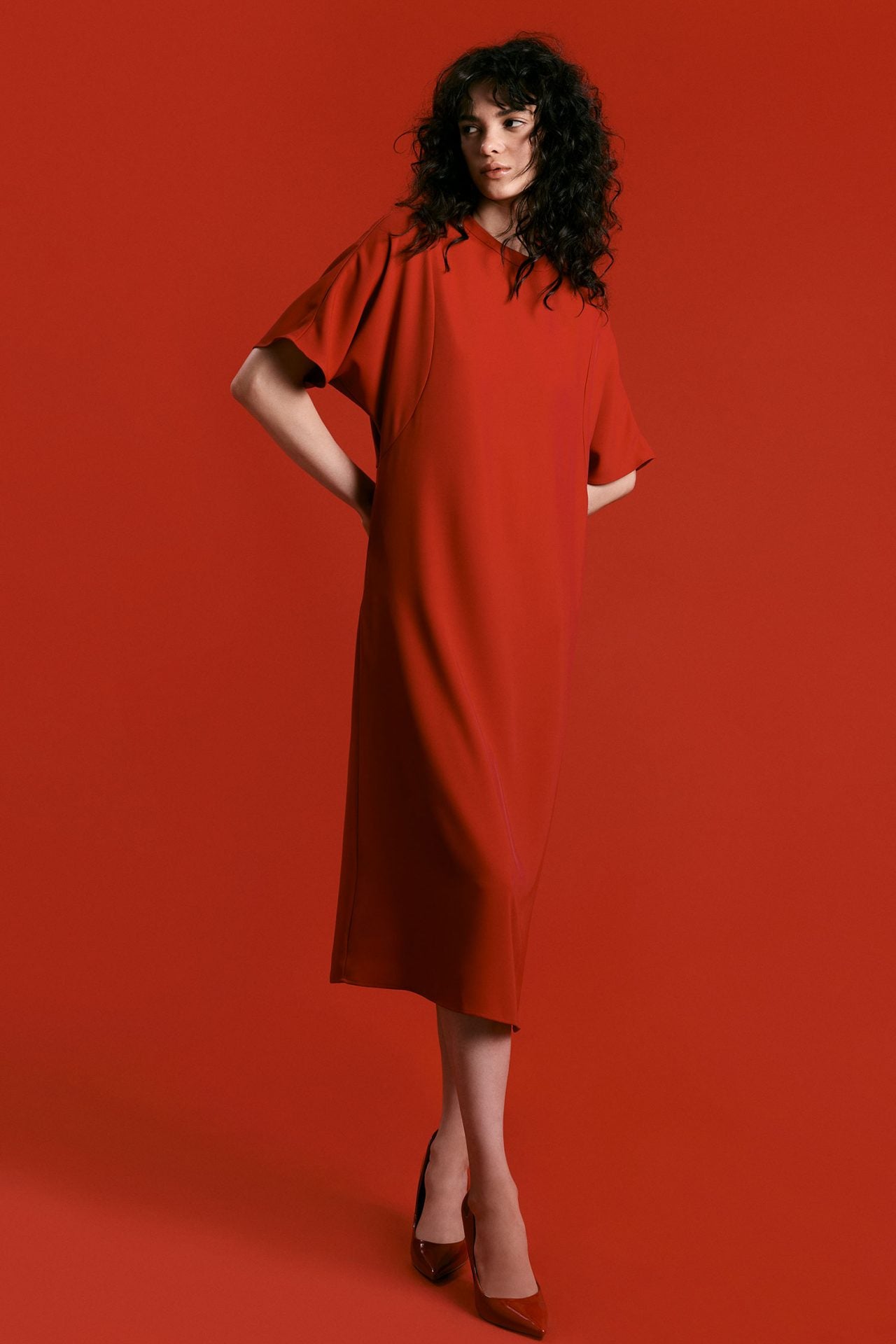 Dolman Sleeve-like Dress