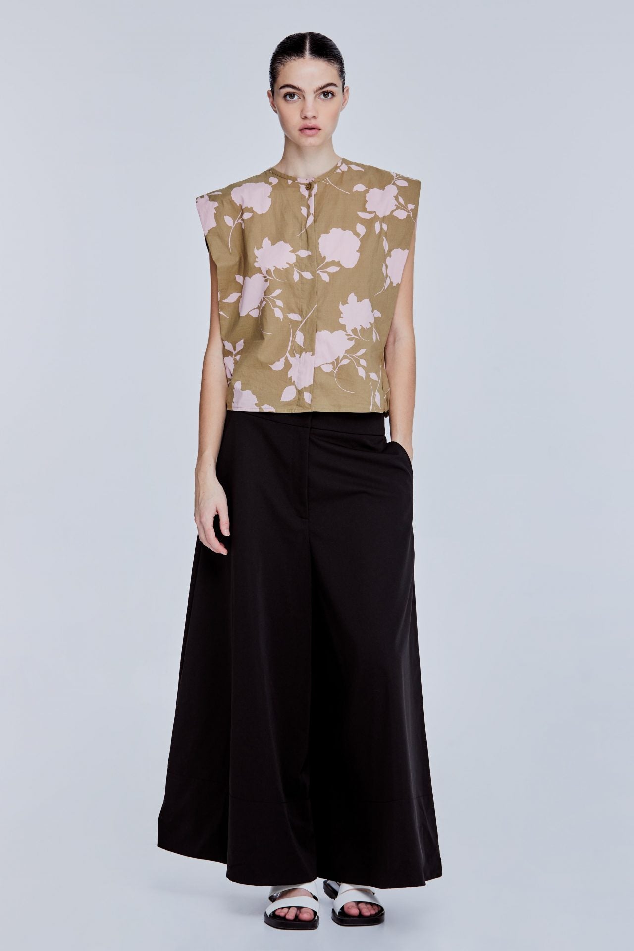 Pattern Crop Top