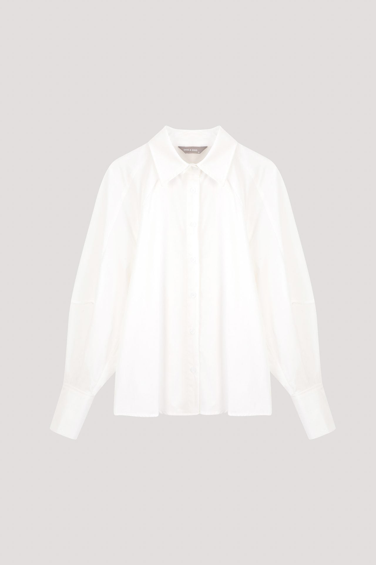 Raglan Puffs-sleeved Blouse