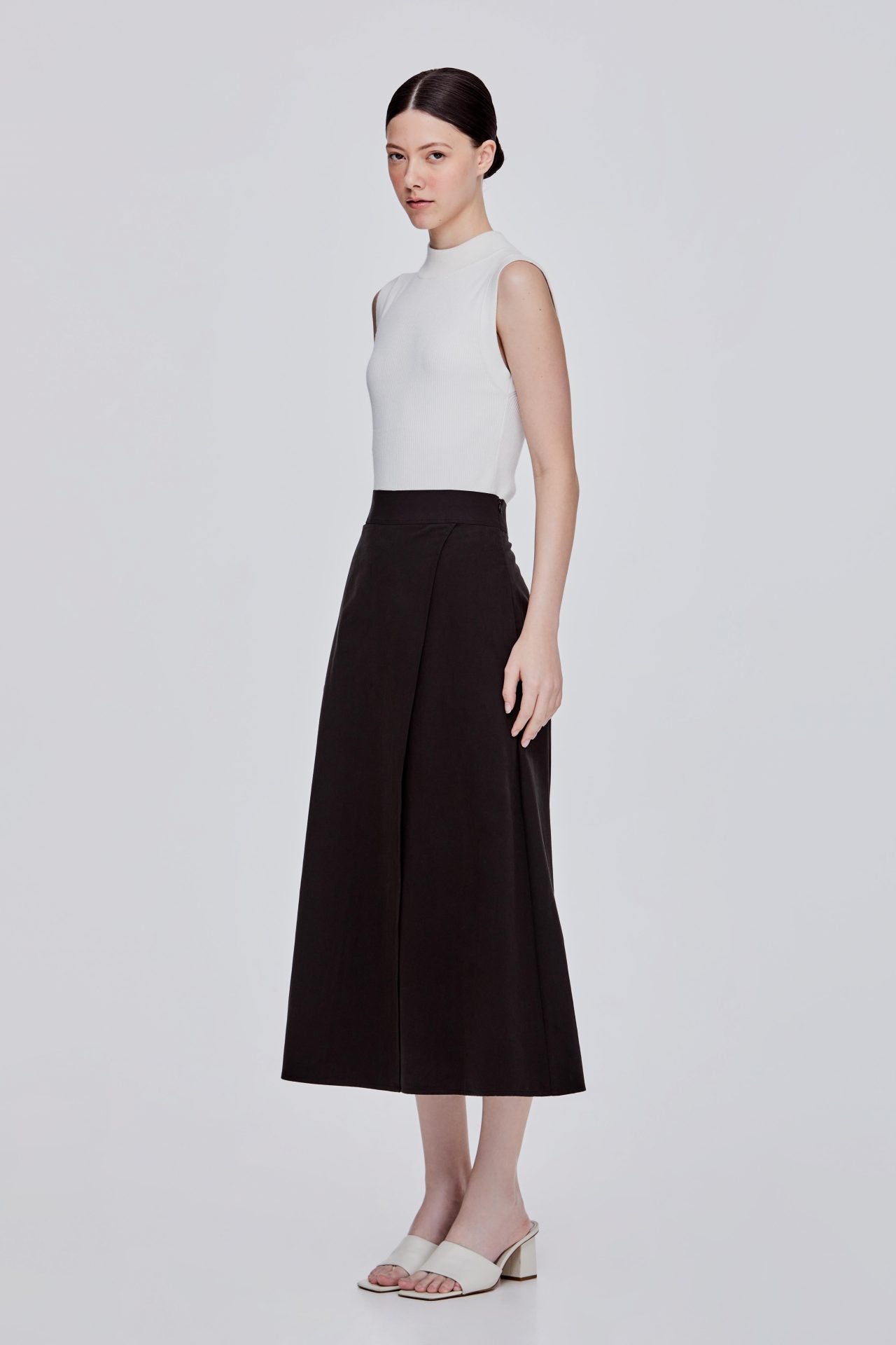 ★送料・関税込★OPEN YY★WRAP-OVER WAIST SKIRT★ A-line Wrap Skirt – SANS & SANS Singapore