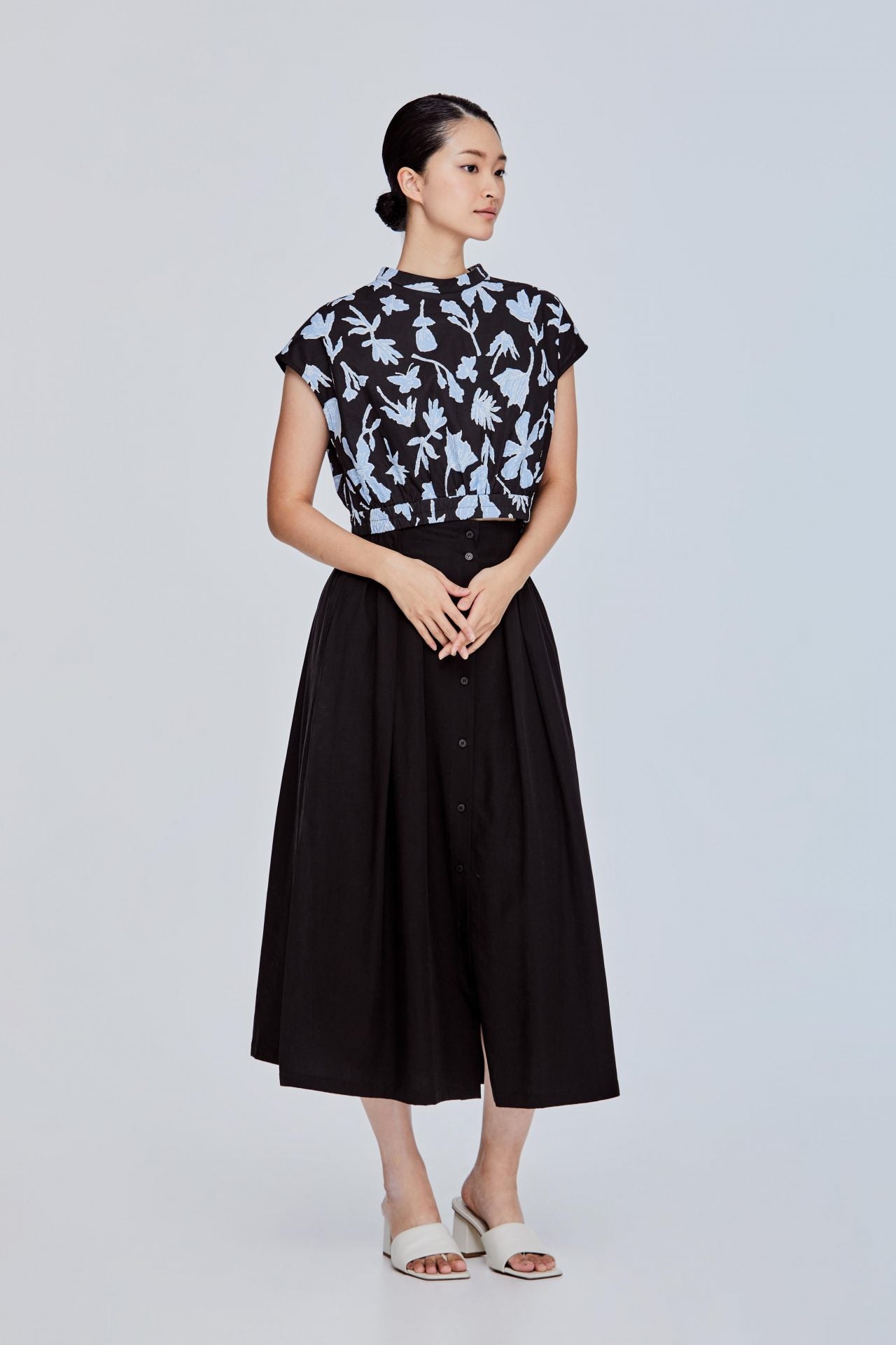 Pattern Crop Top