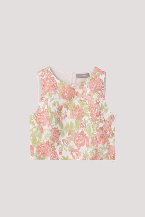 Jacquard Sleeveless Top