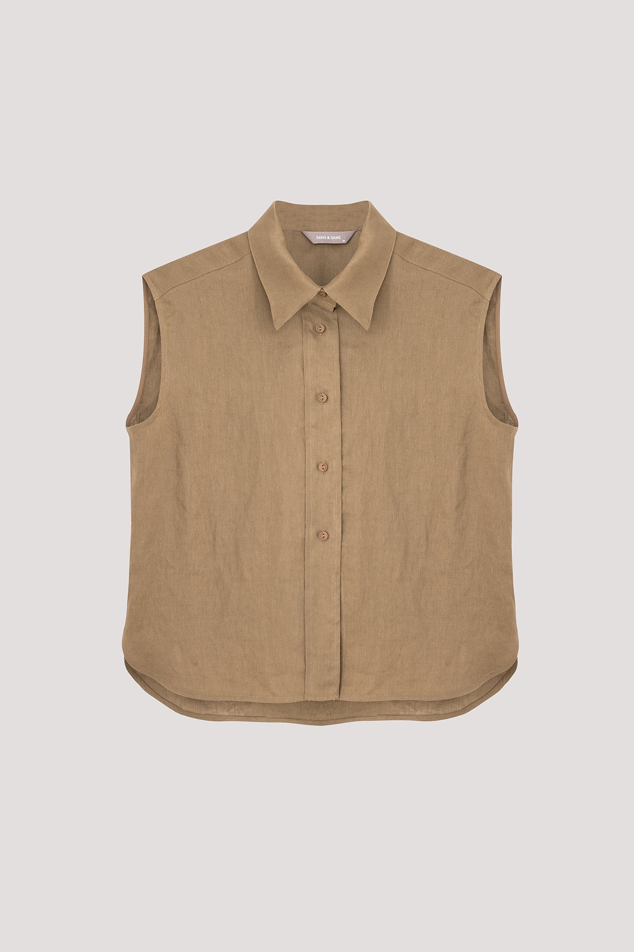 Tシャツ(半袖/袖なし) Scallop Coller Sleeveless Top ROOP TOKYO tシャツ sleeveless T-shirt/ワイドノースリーブTシャツ