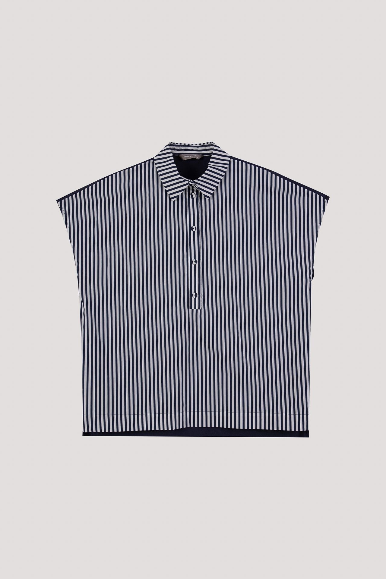 Contrast Fabric Blouse