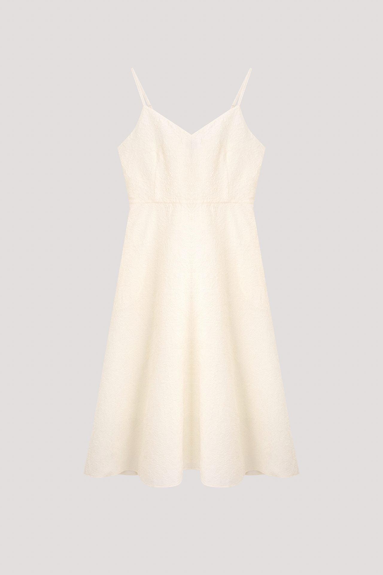 Crepe Pattern Strappy Dress