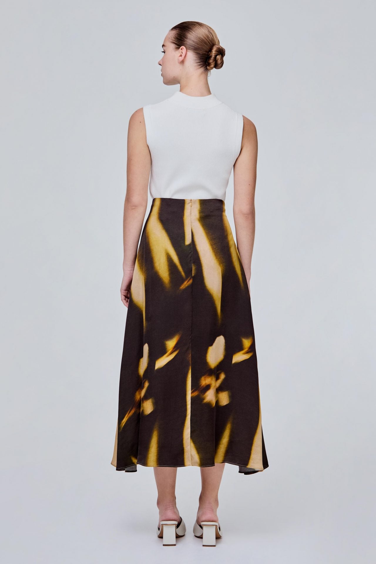Pattern Bias Drape Skirt