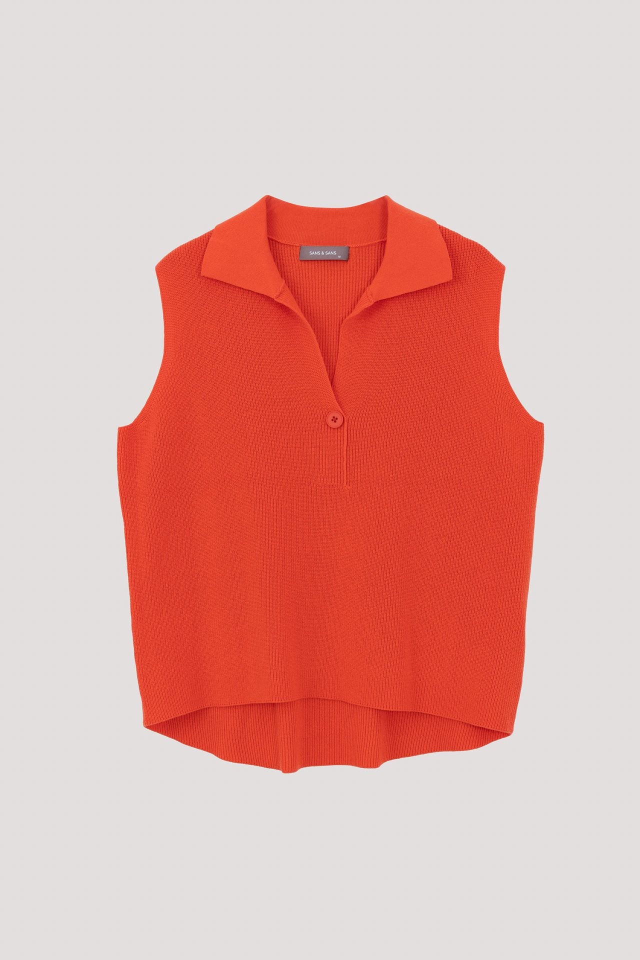 Collared Knit Vest