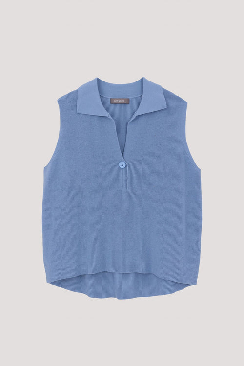Collared Knit Vest