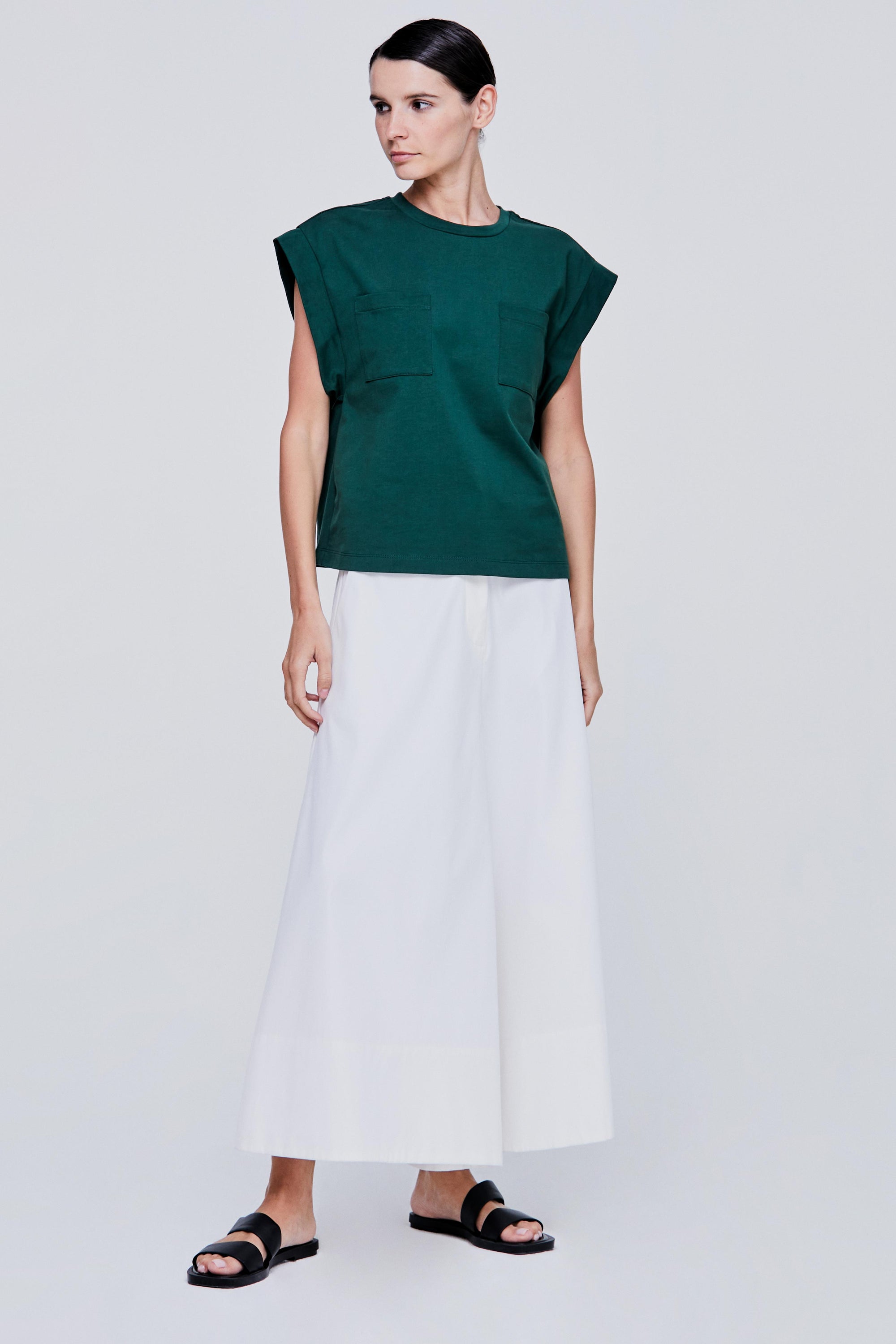 Pockets Detailed A-Line Dress