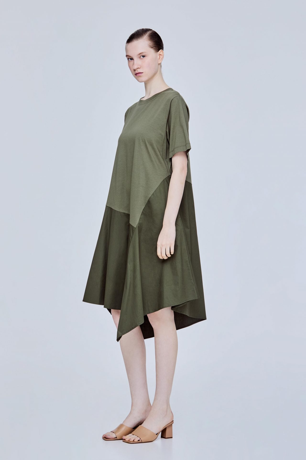 Contrast Fabric Panel Dress SANS & SANS Singapore Contrast Fabric Panel Dress SANS & SANS Singapore
