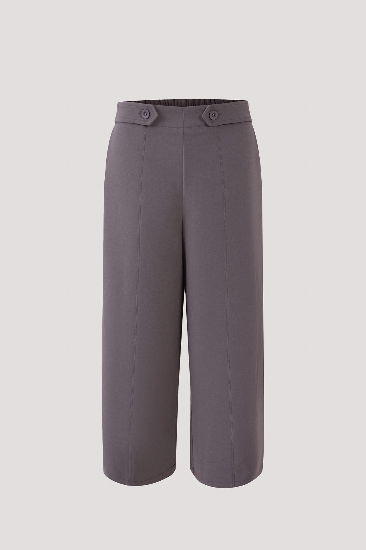 【BAON】Ukon button color wide pants Button-Paneled Wide Leg Pants – SANS & SANS Singapore