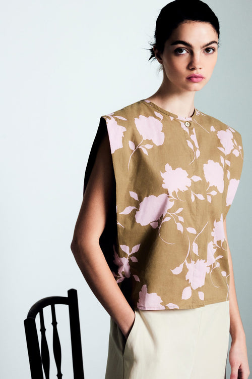 Pattern Crop Top