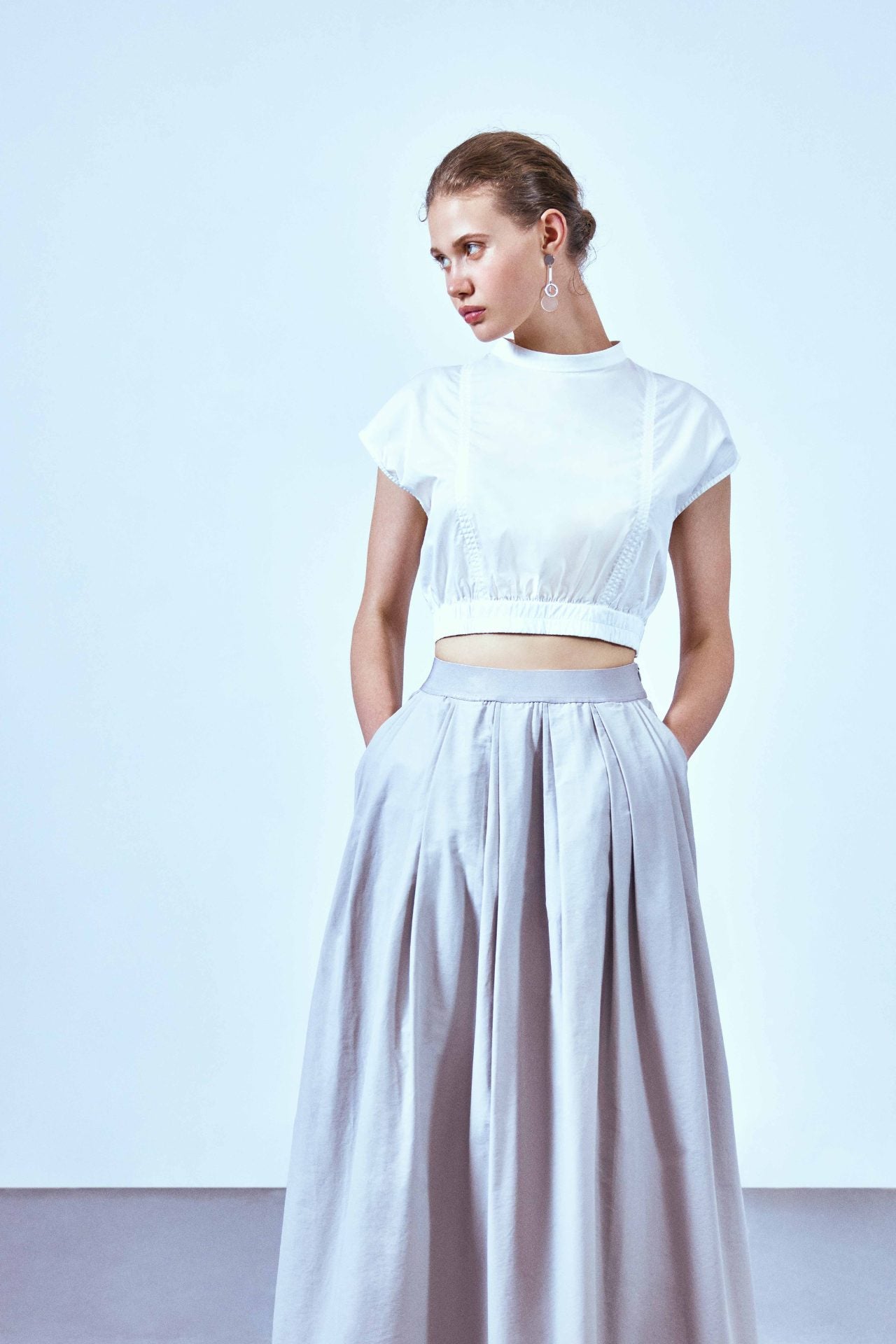 Elasticated Waist Crop Top