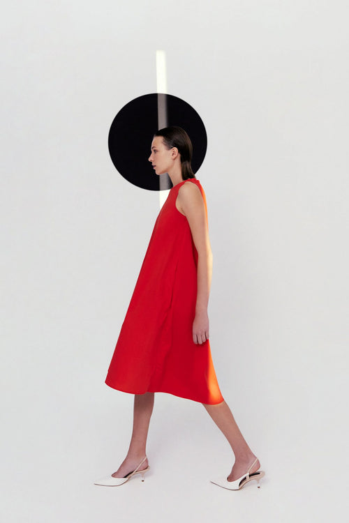 Pleats-Detailed Dress