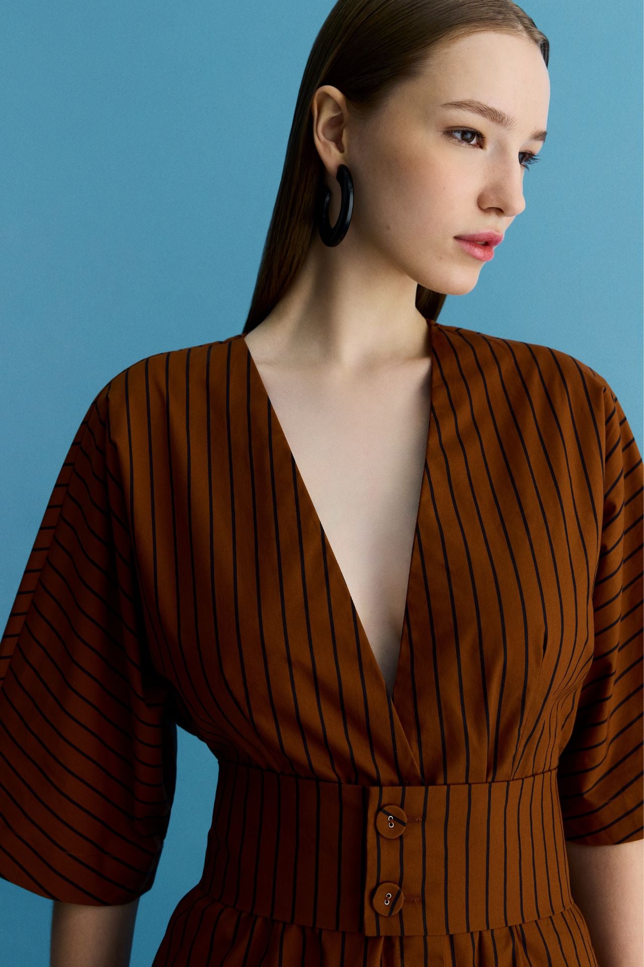 color:BROWN STRIPES 