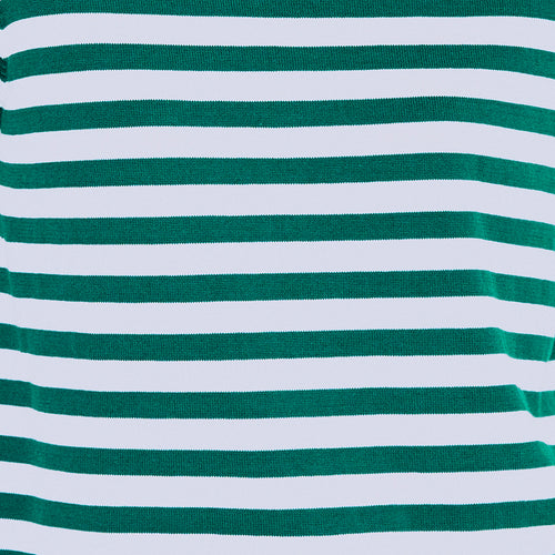 Contrast Fabric Striped Knit