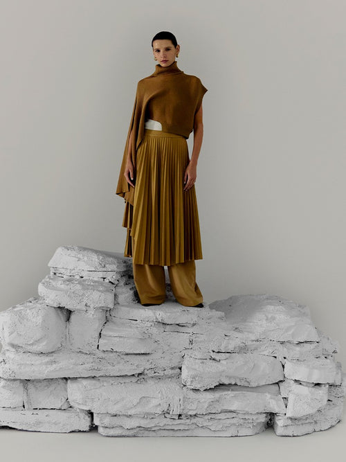 Polo Collar Magyar Knit