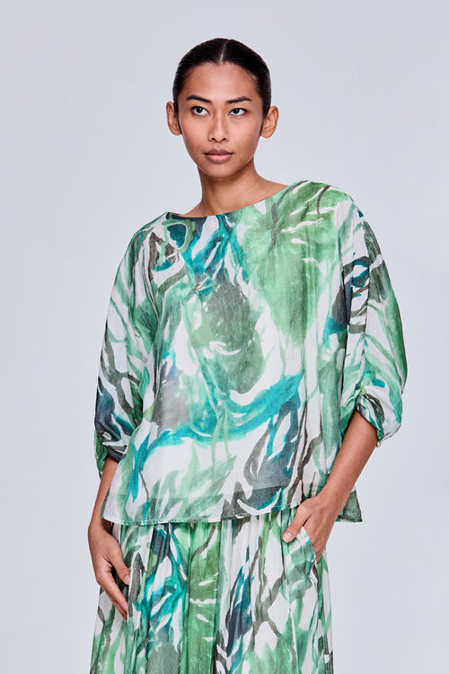 color:GREEN FLORAL