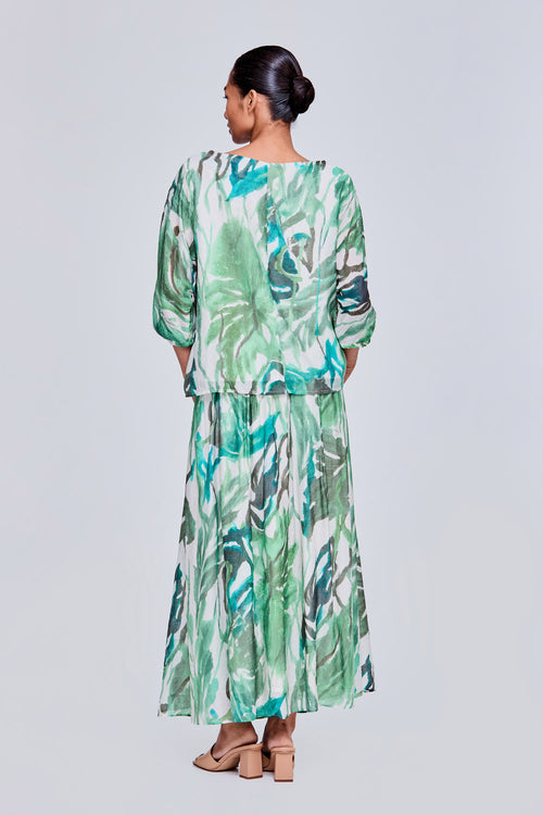 color:GREEN FLORAL