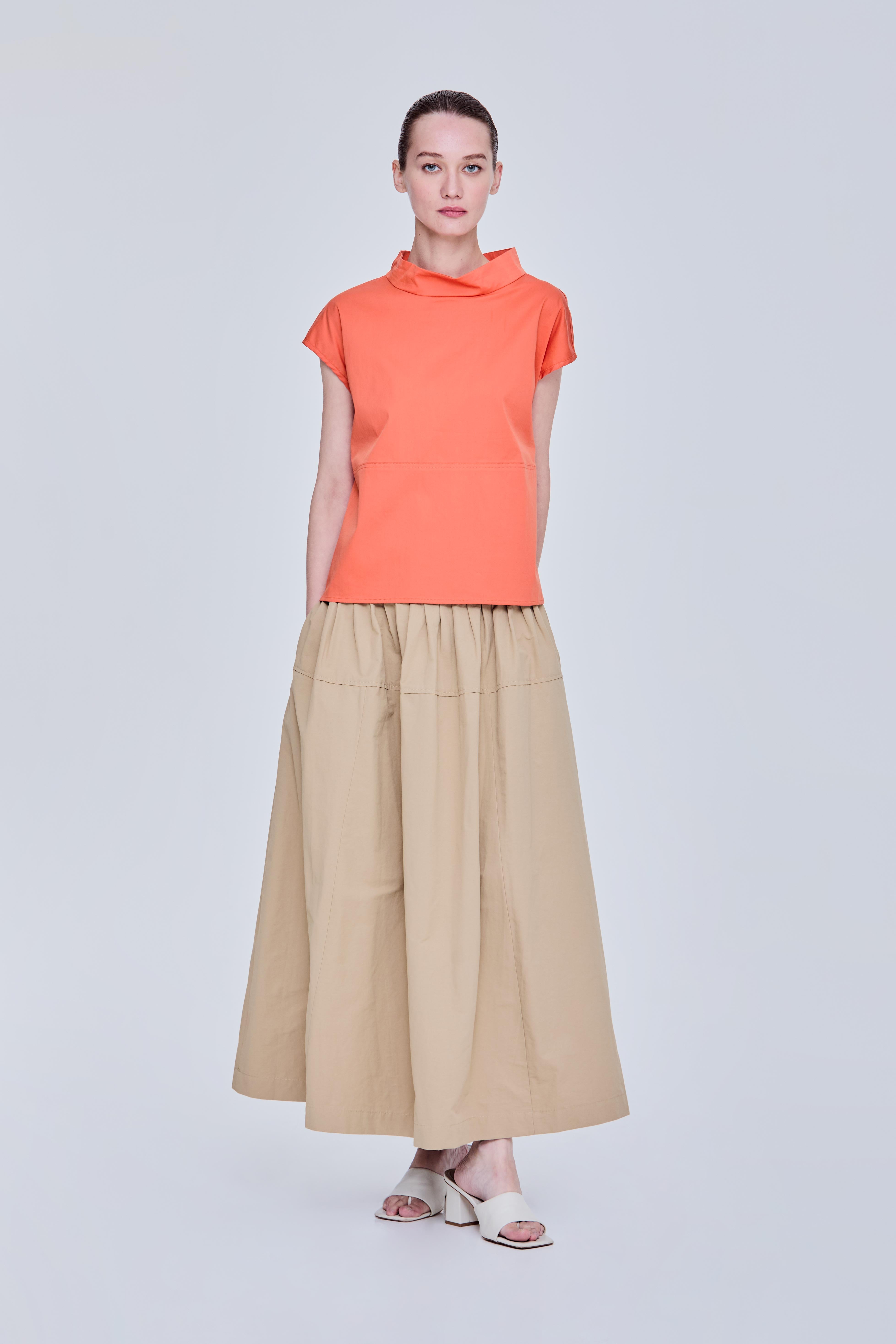 Color Block Blouse – SANS & SANS Singapore