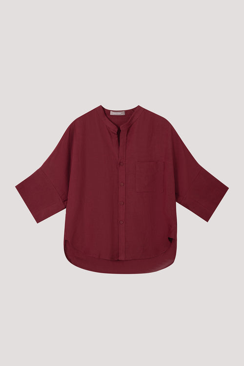 Boxy Button-Up Blouse