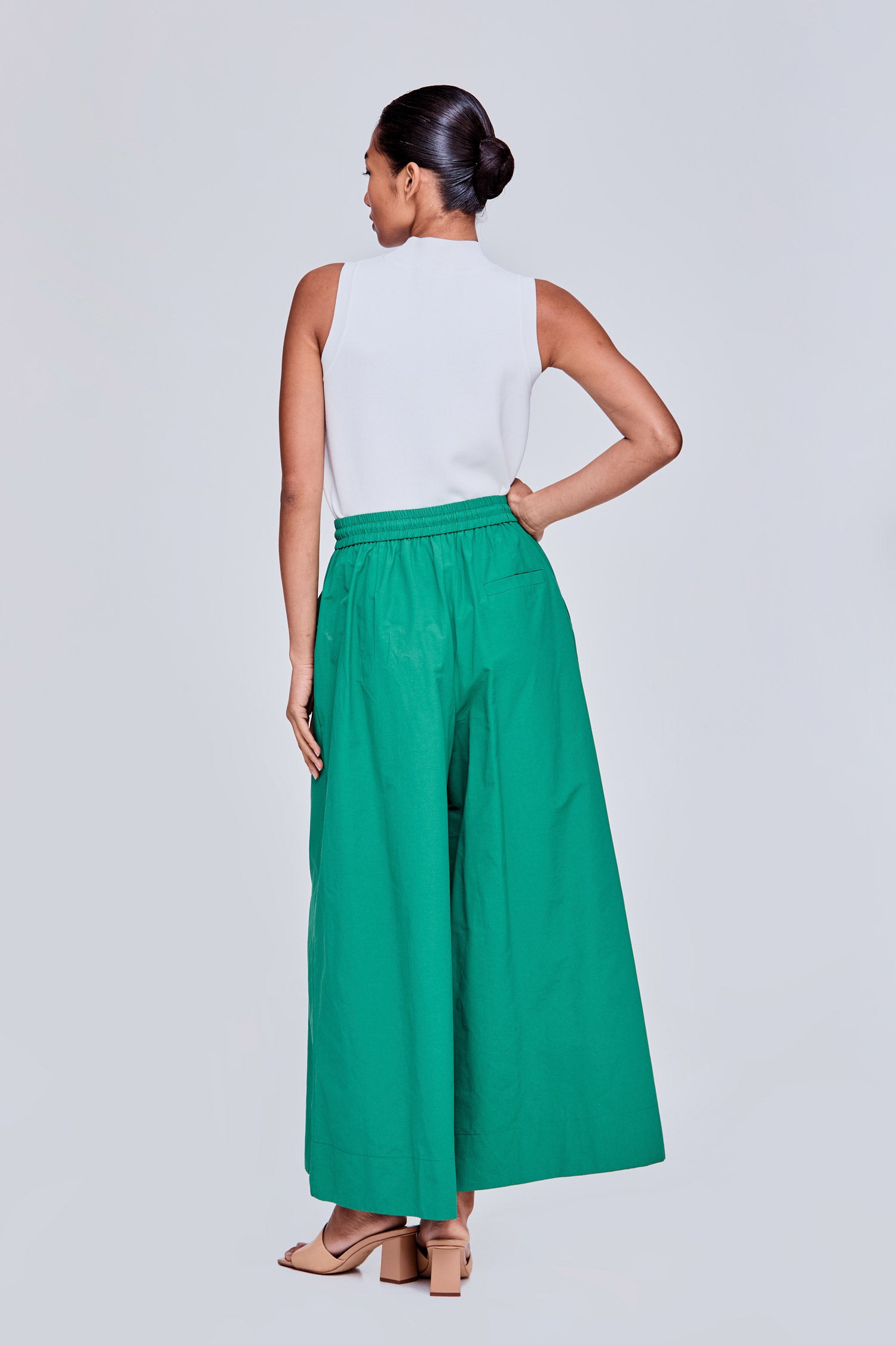 Elasticated Waist Flare Pants – SANS & SANS Singapore