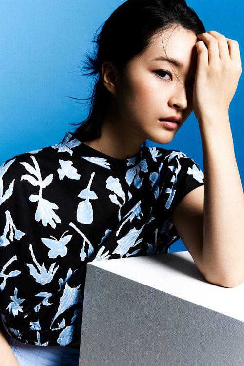 Pattern Crop Top